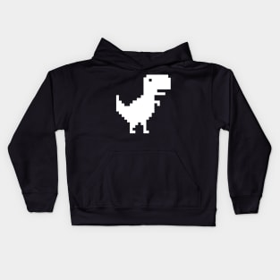 Pixel Dinosaur, No Internet Connection Kids Hoodie